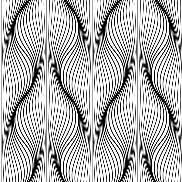 Геометрический Абстрактный Шаблон Бесшовный Фон Монохромная Текстура Графический Современный Фон — стоковый вектор