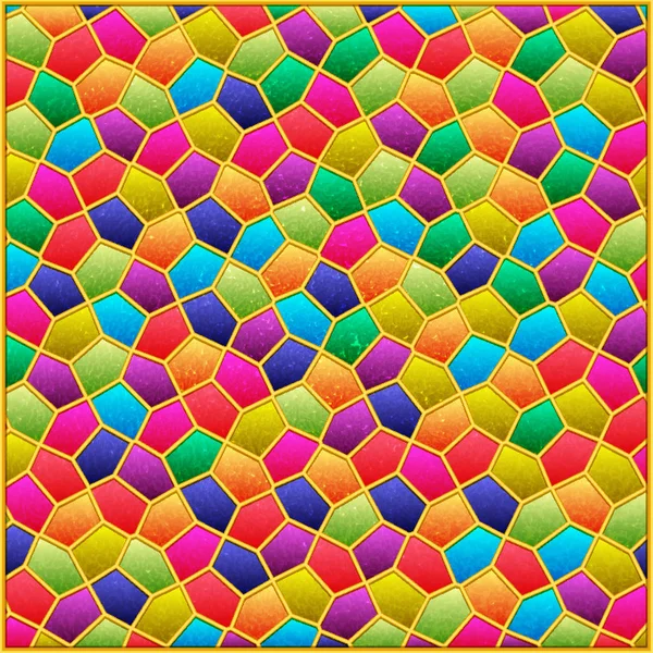 Background pattern with colored textured mosaic. — Stock Vector