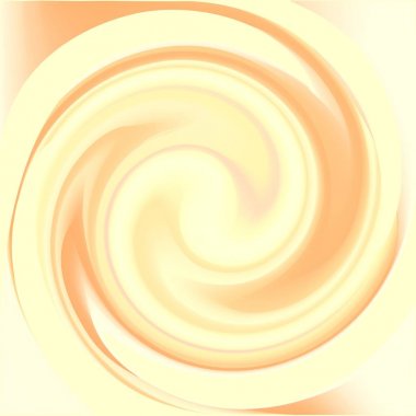 Gerçekçi yoğurt kasırga krem renk. Erimiş karamel parlaklığı. Erimiş süt girdabı