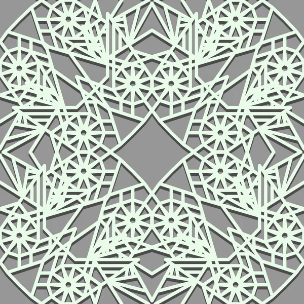 Sömlös arabiska mönster bakgrund. Islamisk prydnad. Geometriska linjer. Textur arabiskt traditionellt motiv. — Stock vektor