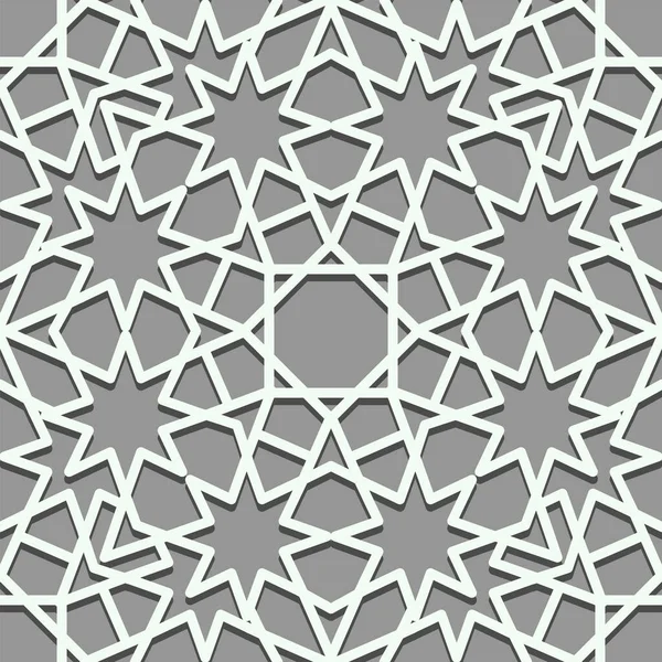 Modèle géométrique sans couture. Arrière-plan avec ornement étoiles traditionnelles . — Image vectorielle