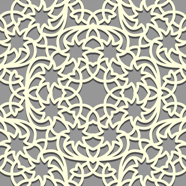シームレスな東部パターンの背景。イスラムの飾り幾何学的な装飾の形。アラビア語の伝統的なモチーフ. — ストックベクタ