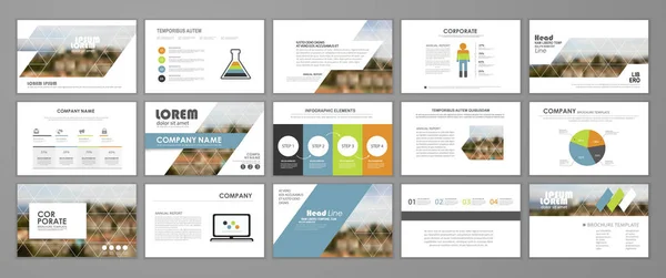 Ontwerpelement Voor Dia Infographic Presentatiesjabloon Voor Zakelijke Jaarverslag Folder Brochure — Stockvector