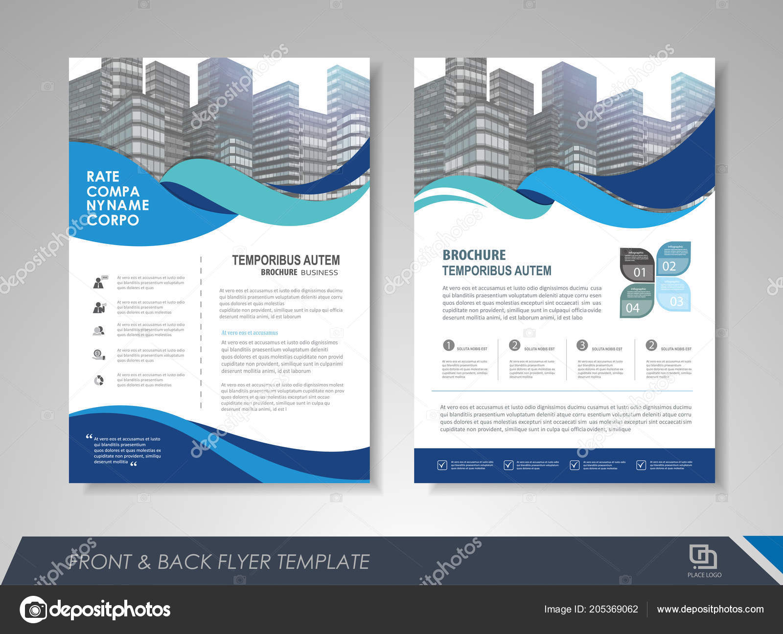 blue annual report brochure