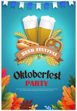 Bira festivali el ilanı tasarımı.