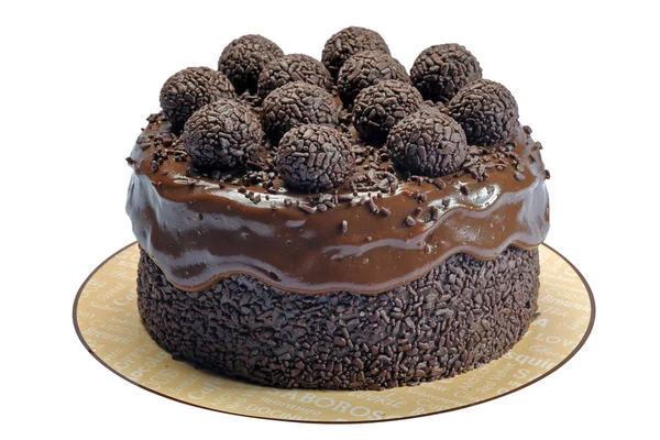 Brigadeiro 蛋糕颗粒巧克力 — 图库照片