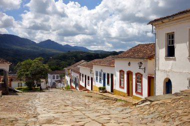 Şehir Tiradentes Minas Gerais'deki / daki