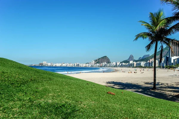 Copacabana Plajı Rio Janeiro Şehri — Stok fotoğraf