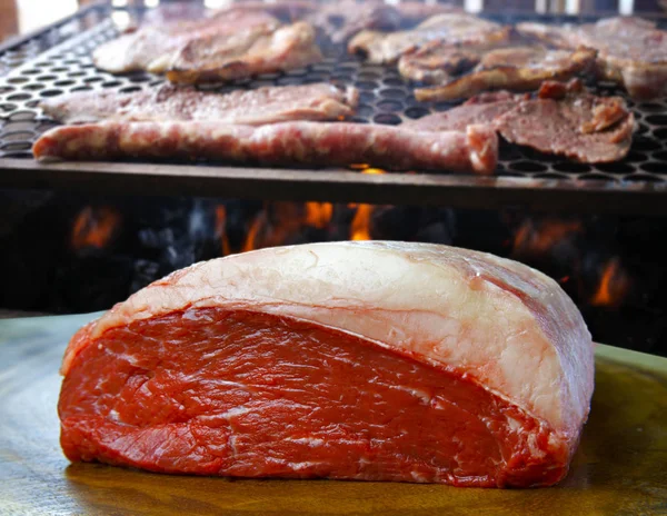Picanha Brasileña Carne Cruda —  Fotos de Stock