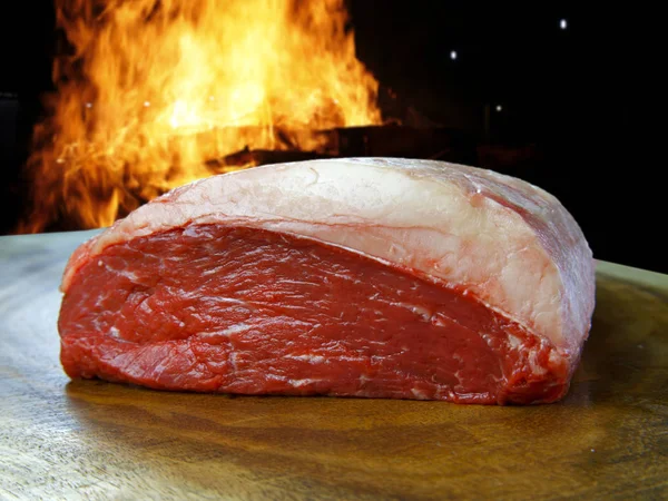 Brasilianska Picanha Rått Kött — Stockfoto