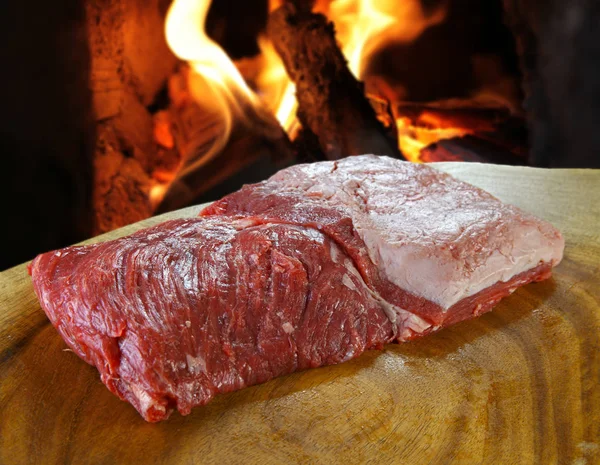 Oslabování Syrové Jídlo Steak — Stock fotografie