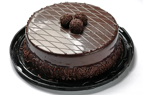 Gâteau Chocolat Avec Bonbon — Photo