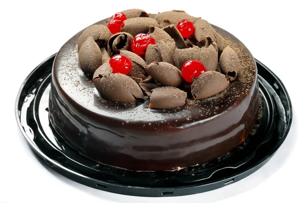 Κέικ Σοκολάτας Ζαχαρωτό Τροφίμων — Φωτογραφία Αρχείου