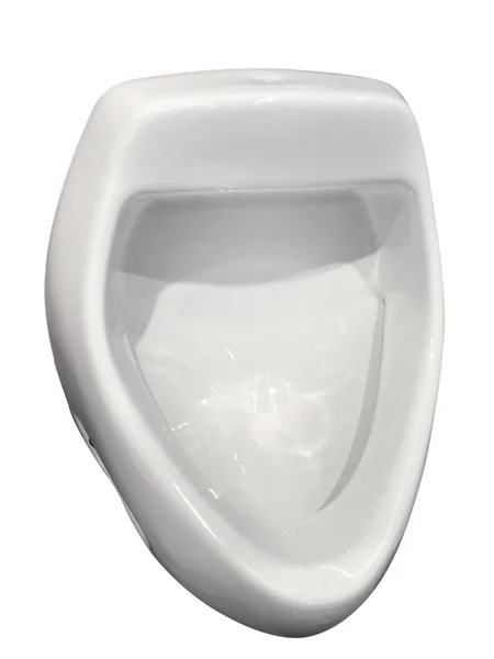 Männliches Urinal Auf Weißem Hintergrund — Stockfoto
