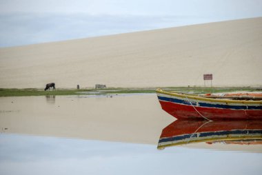 Jericoacoara, Brezilya 'nın Ceara eyaletinin Jijoca de Jericoacoara eyaletinin batı kıyısındaki kum tepelerinin arkasında saklanan bakir bir plajdır.