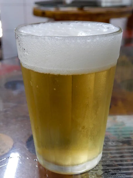 Amerykański Kubek Piwem Rynku Głównego Belo Horizonte — Zdjęcie stockowe
