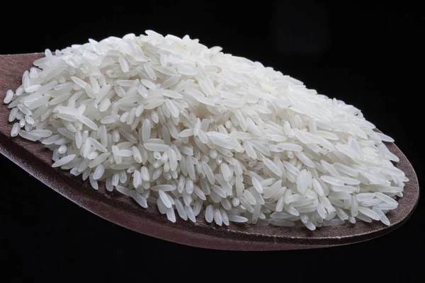 Colher Arroz Cru — Fotografia de Stock