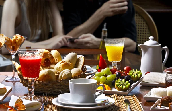 Завтрак Отеле — стоковое фото