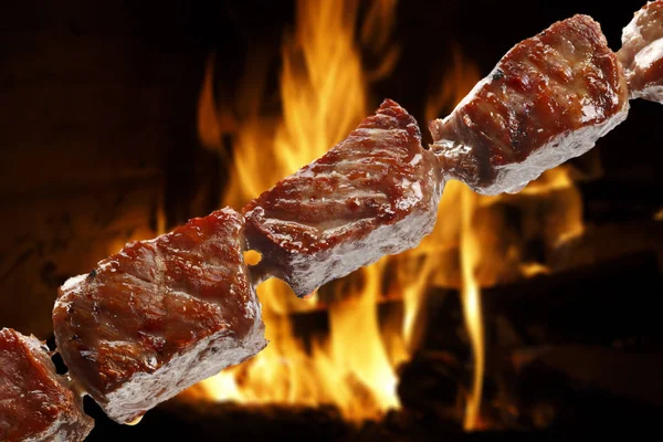 Delizioso Spiedino Carne — Foto Stock