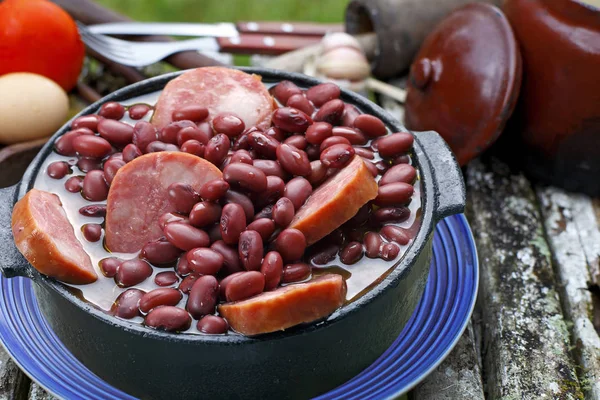 Alimento Feijoada Frijol Morado — Foto de Stock