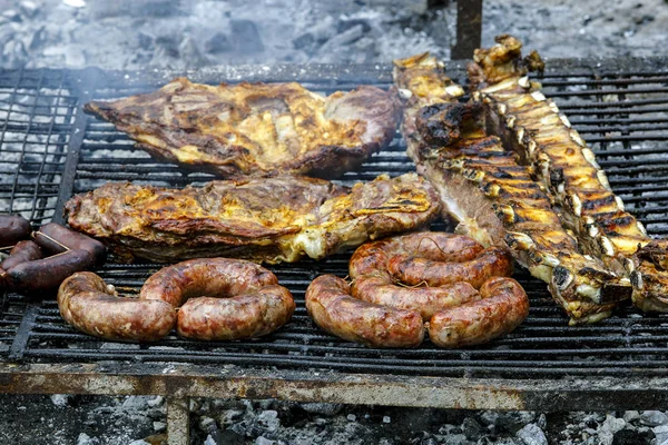 Barbecue Alimentaire Parrilla Argentine — Photo