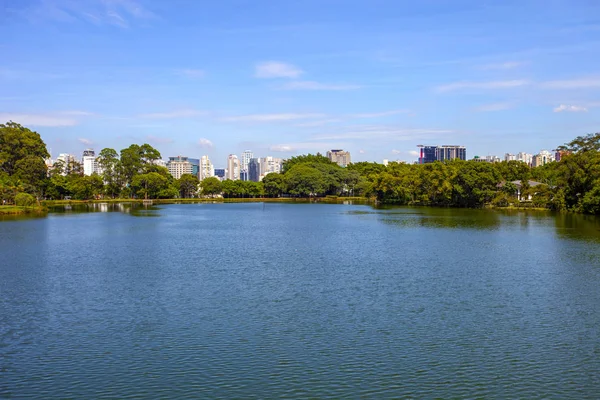 Vista Incrível Cidade São Paulo Partir Parque Ibirapuera Brasil Ibirapuera — Fotografia de Stock
