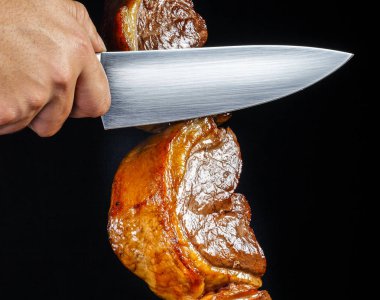 Picanha, geleneksel Brezilya barbeküsü.. 