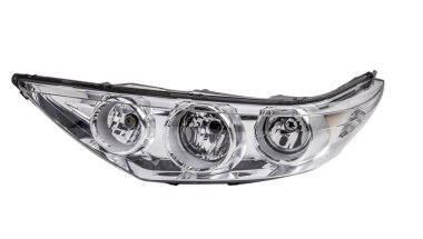 Araba Far beyaz arka plan