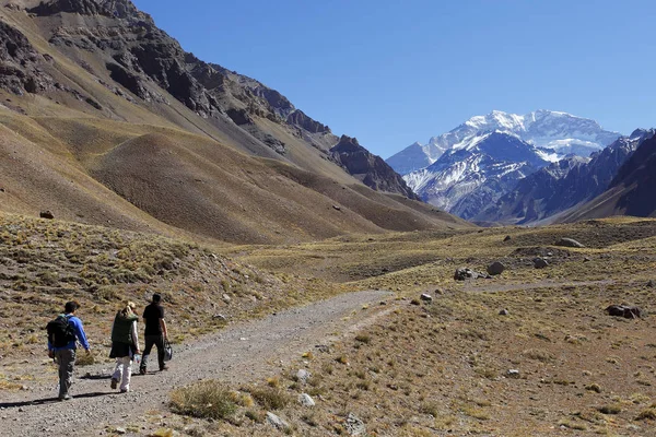 Aconcagua Mit 960 Der Höchste Berg Amerikas Befindet Sich Andengebirgszug — Stockfoto