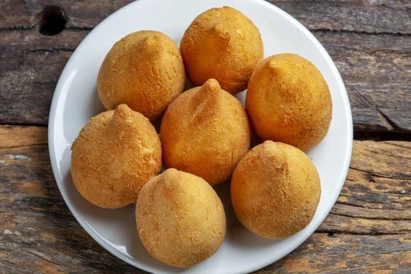 Coxinha Pollo Snack Brasileño —  Fotos de Stock