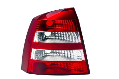 beyaz bir arka plan üzerinde araba farlar