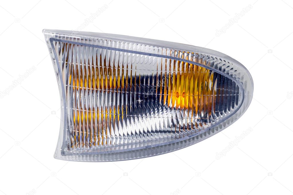 car headlights on a white background