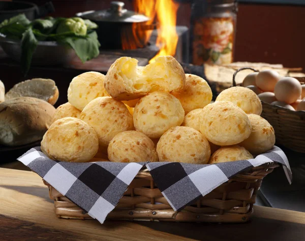 Pão Queijo Lanche Brasileiro — Fotografia de Stock