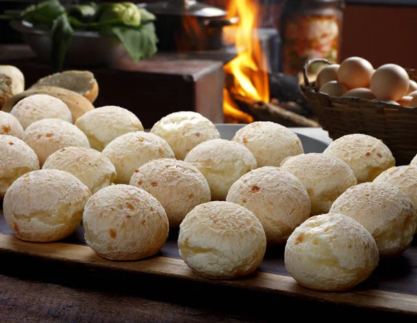 Pão Queijo Lanche Brasileiro — Fotografia de Stock