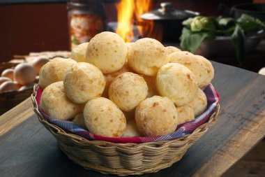 Brezilyalı Aperatif peynir ekmek, pao de queijo