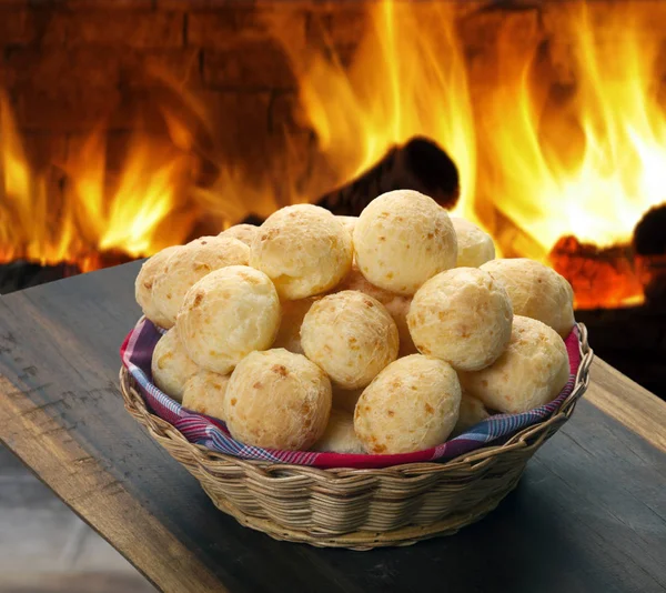 Pan Merienda Brasileño Pao Queijo —  Fotos de Stock