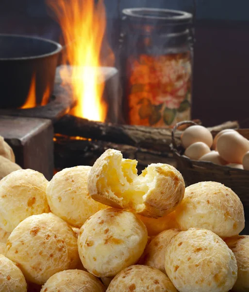 Brazilian Snack Cheese Bread Pao Queijo — Stock Photo, Image