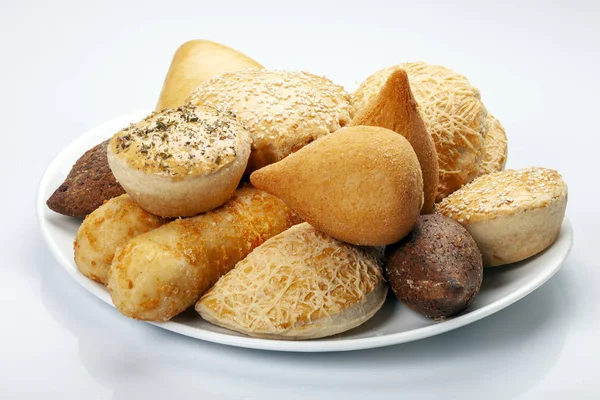 Mixed Brazilian Snack Food — Stock Photo, Image