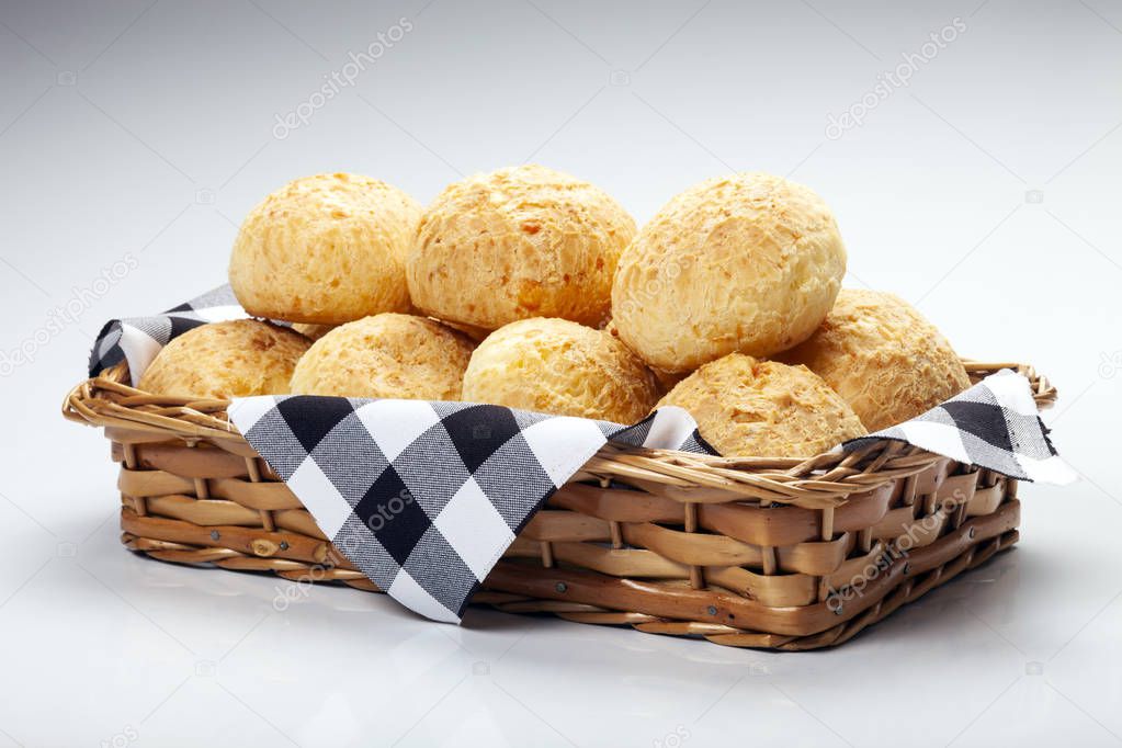 Brazilian snack cheese bread, pao de queijo