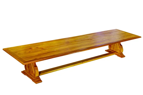 Τραπέζι από ξύλο μαόνι — Φωτογραφία Αρχείου