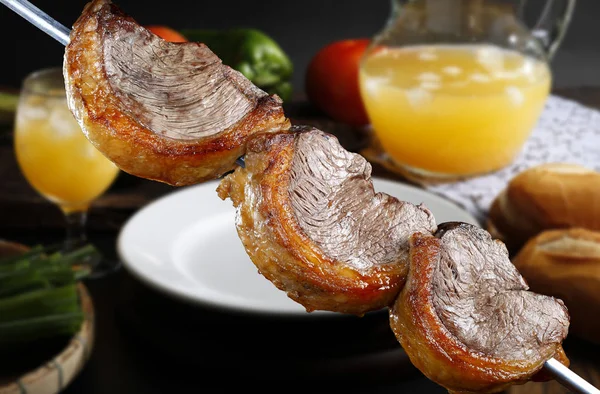 Picanha, bœuf traditionnel brésilien coupé — Photo