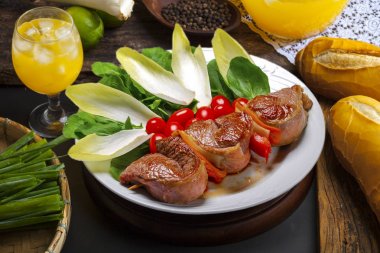 Picanha, geleneksel Brezilya sığır eti kesimi.