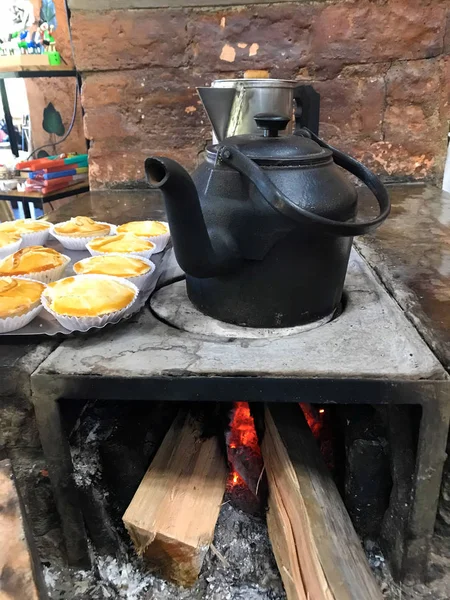 Wood stove in typical rural house in the interior of Brazil