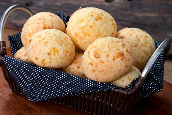 Lanche Brasileiro Pão Queijo Tradicional Minas Gerais Pao Queijo — Fotografia de Stock