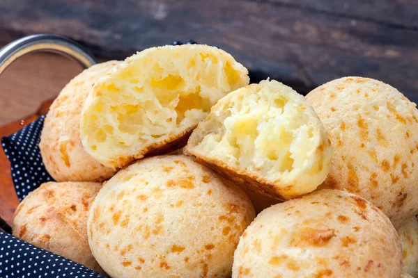 Lanche Brasileiro Pão Queijo Tradicional Minas Gerais Pao Queijo — Fotografia de Stock