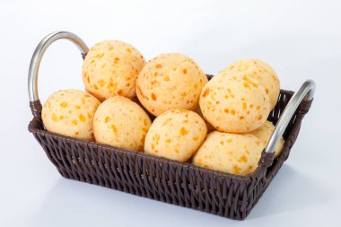 Brazilian snack, traditional cheese bread from Minas Gerais - pao de queijo clipart