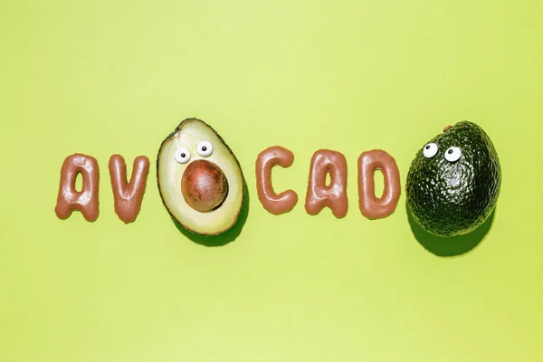 Palabra de aguacate — Foto de Stock