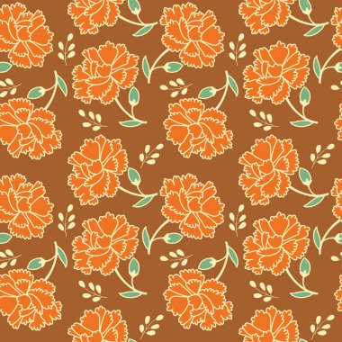 Zarif çiçek vektörü kusursuz desen