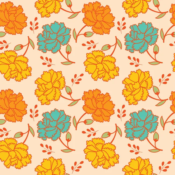 Zarif çiçek vektörü kusursuz desen