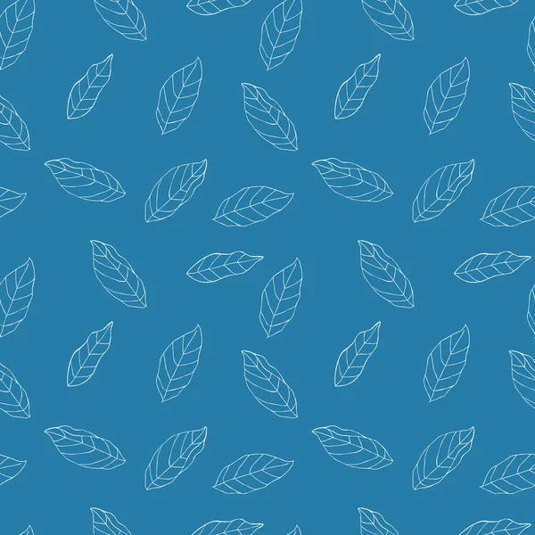 Elegant Leaves Vector Seamless Pattern — Διανυσματικό Αρχείο